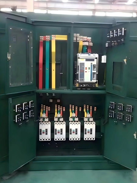 Proses kerja Pad Mounted Transformer luar ruangan